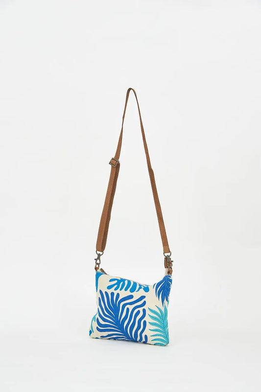 Bolso mediano o clutch en algodón algas - BATELA