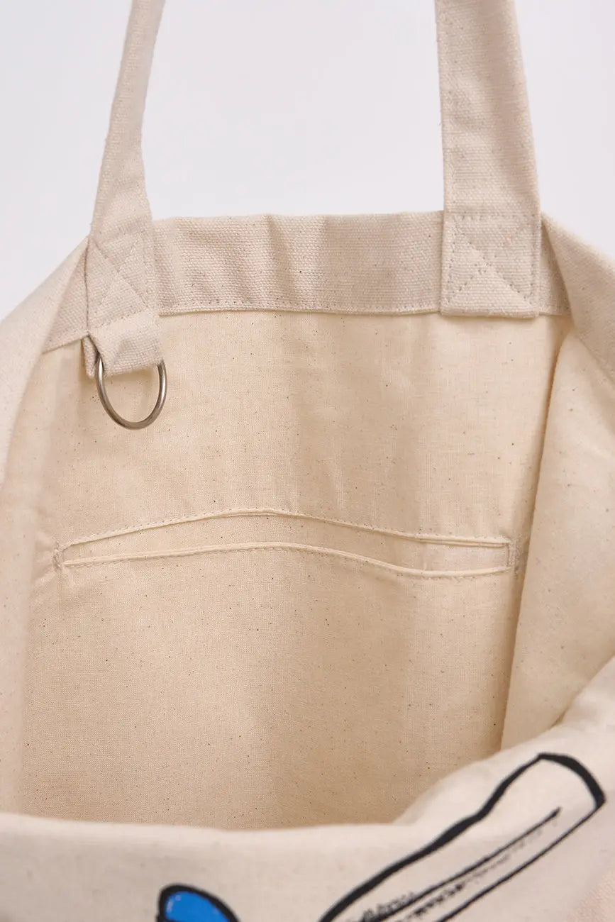 Bolso tote en algodón con pescador - Batela