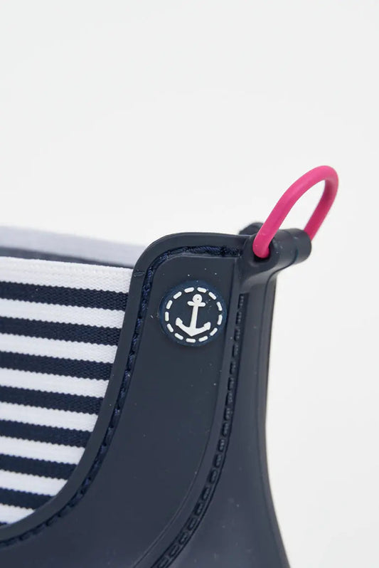 Women's waterproof rain boots or wellies navy blue