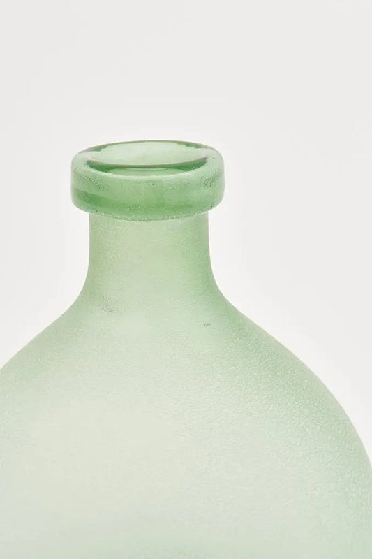 Handmade glass bottle or vase ø: 21 cm - h: 27 cm