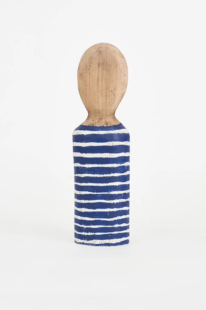 Busto de madera marinero a rayas grande Batela Deco 2024