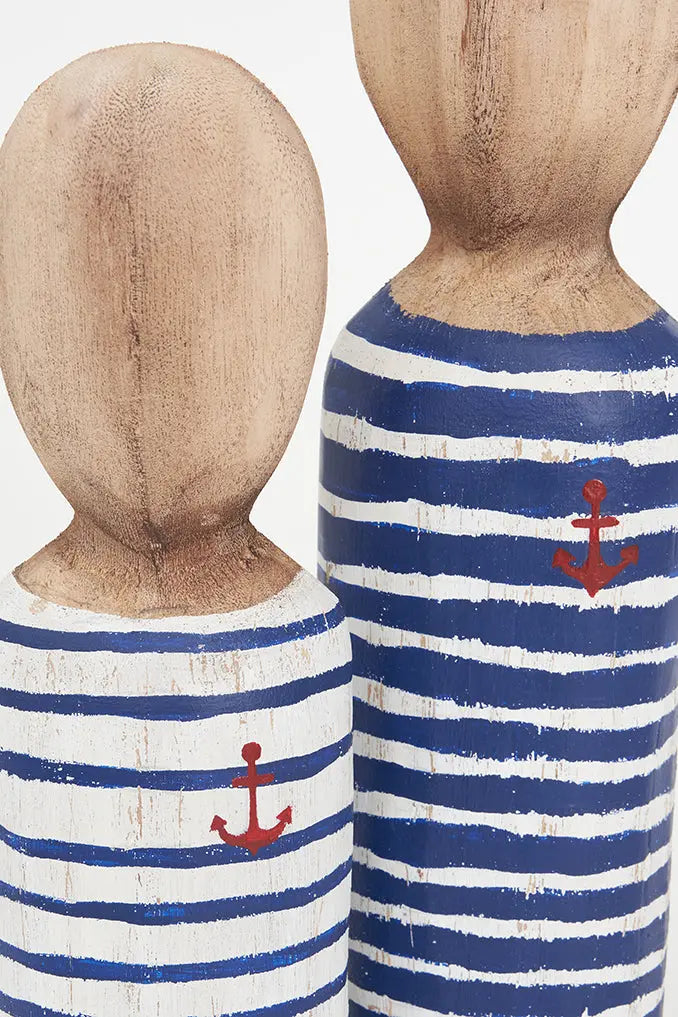 Busto de madera marinero a rayas pequeño Batela Deco 2024