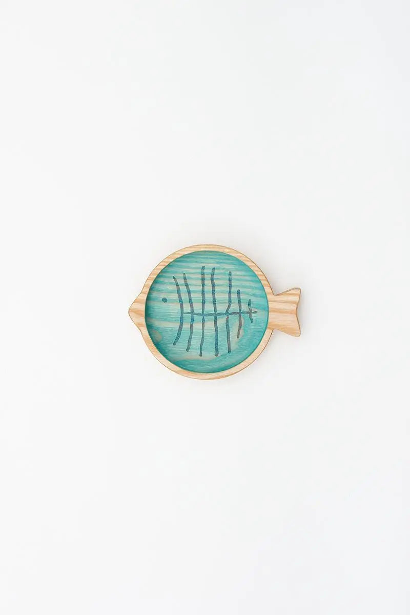 Bandeja de madera pez Batela