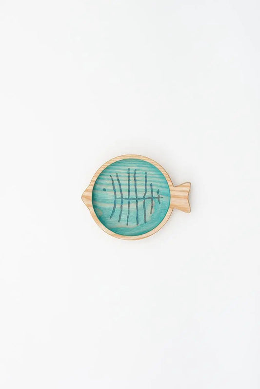 Bandeja de madera pez Batela