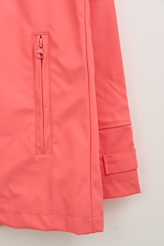 Chubasquero impermeable clásico con forro a rayas