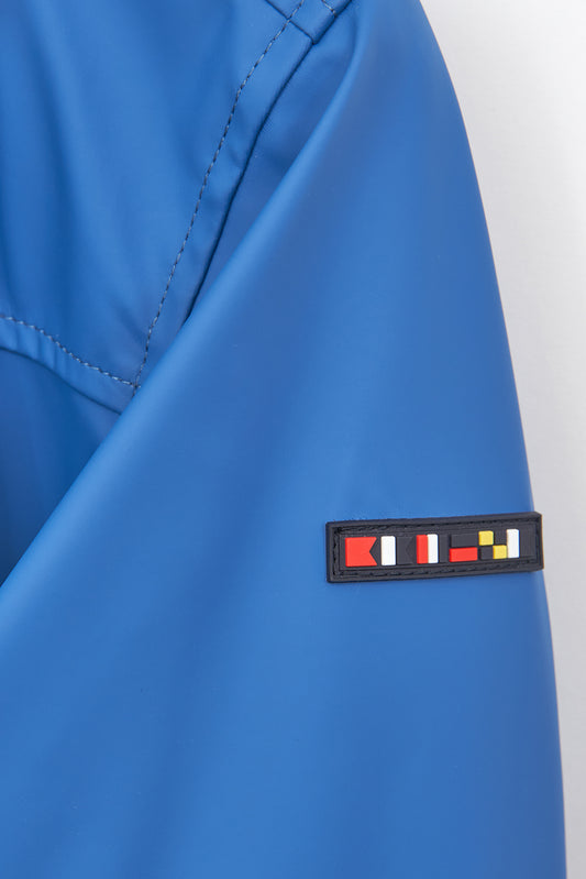 Chubasquero impermeable clásico con forro a rayas