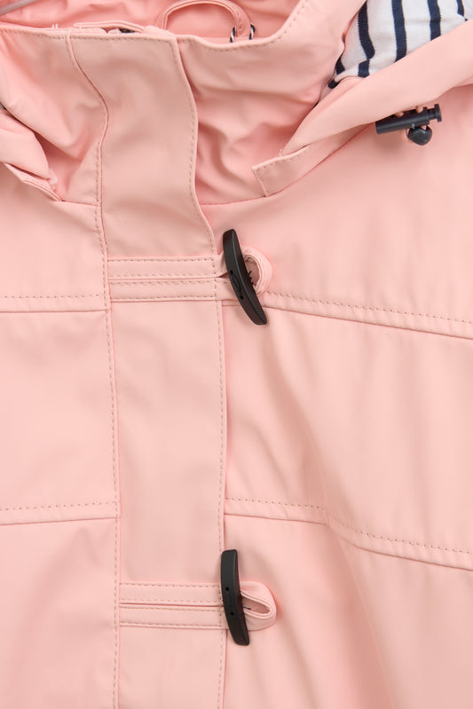 Chubasquero impermeable clásico con forro a rayas