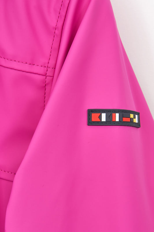 Chubasquero impermeable clásico con forro a rayas