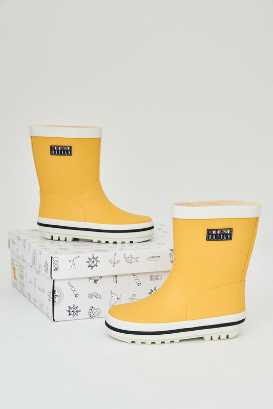 Botas de lluvia infantiles amarillas