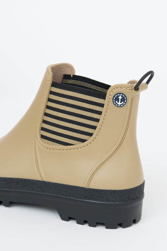 Women's Waterproof rain boots or wellies beige