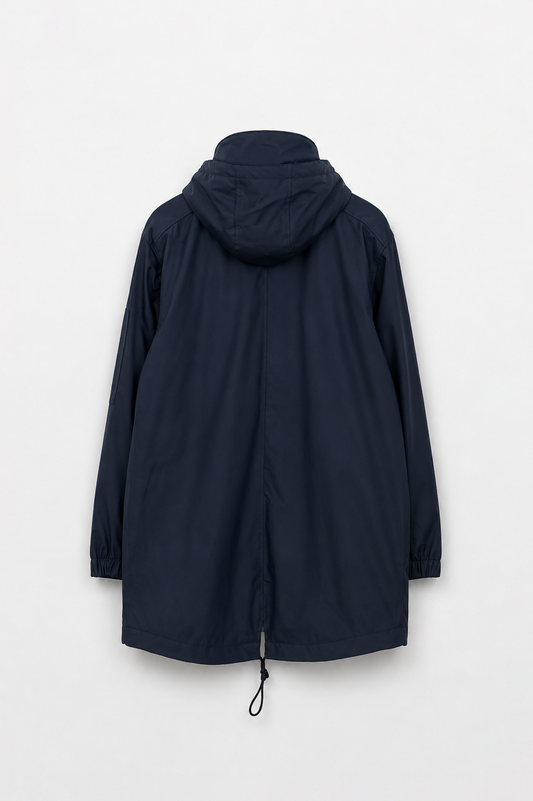 Men’s raincoat with long-pile fleece lining