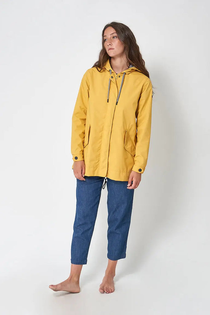 Batela Chubasquero Amarillo Hombre Chaqueta Batela Chubasquero