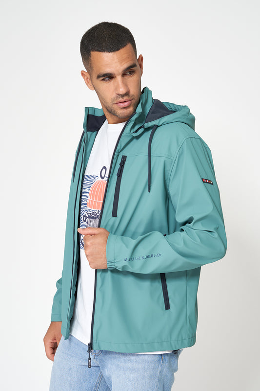 Chubasquero clásico marinero con forro de malla