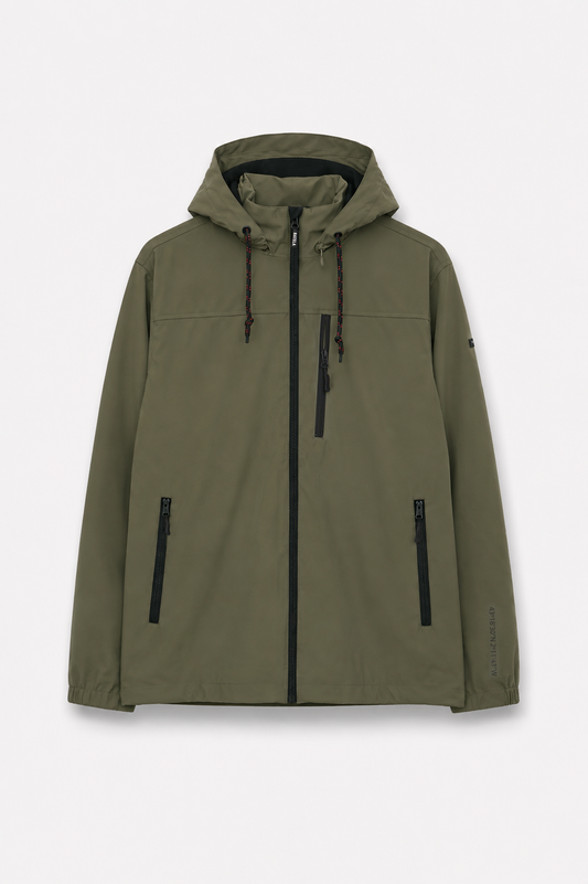 Jacket or raincoat with lining