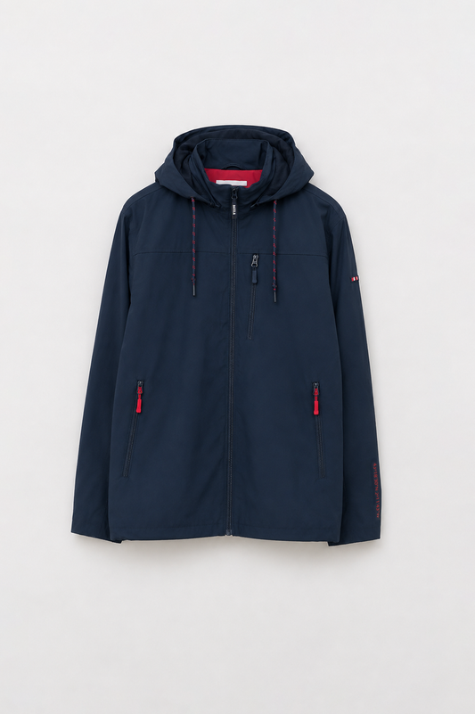 Jacket or raincoat with lining