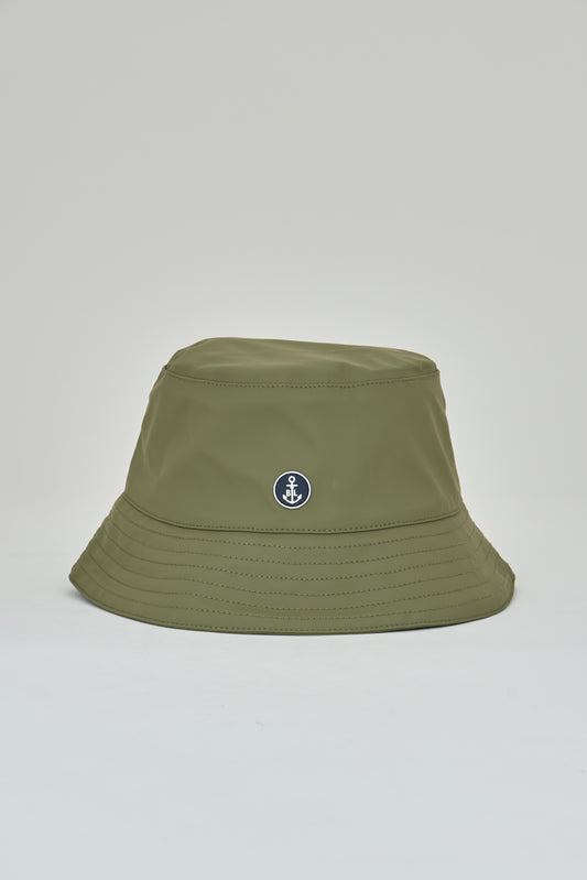 Chapeau de pluie imprimé 100 % imperméable (Olive)
