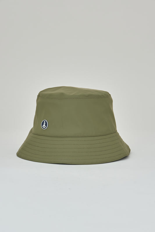 Chapeau de pluie imprimé 100 % imperméable (Olive)