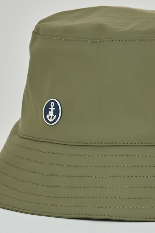 Chapeau de pluie imprimé 100 % imperméable (Olive)