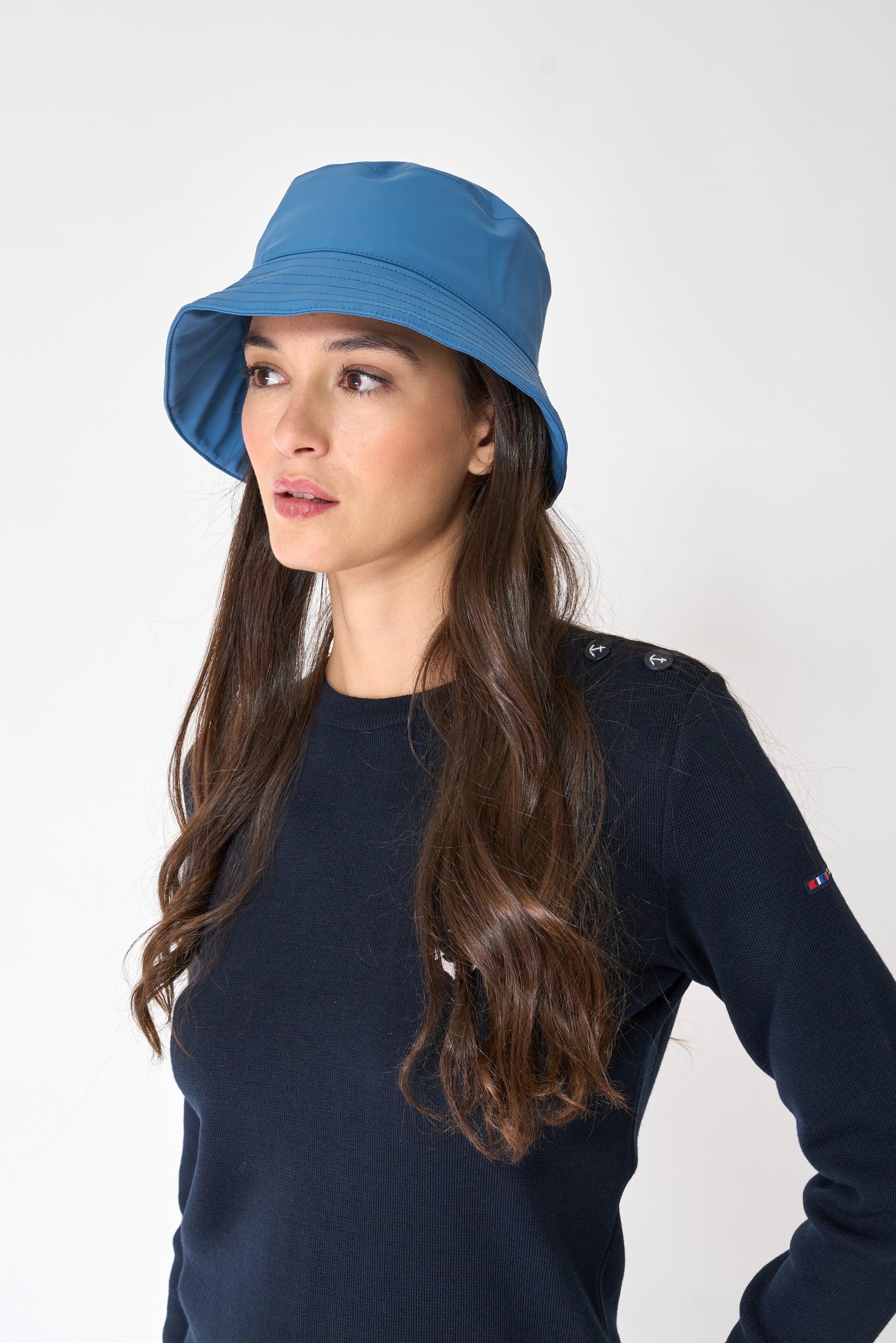 100% Waterproof Blue Rain Hat