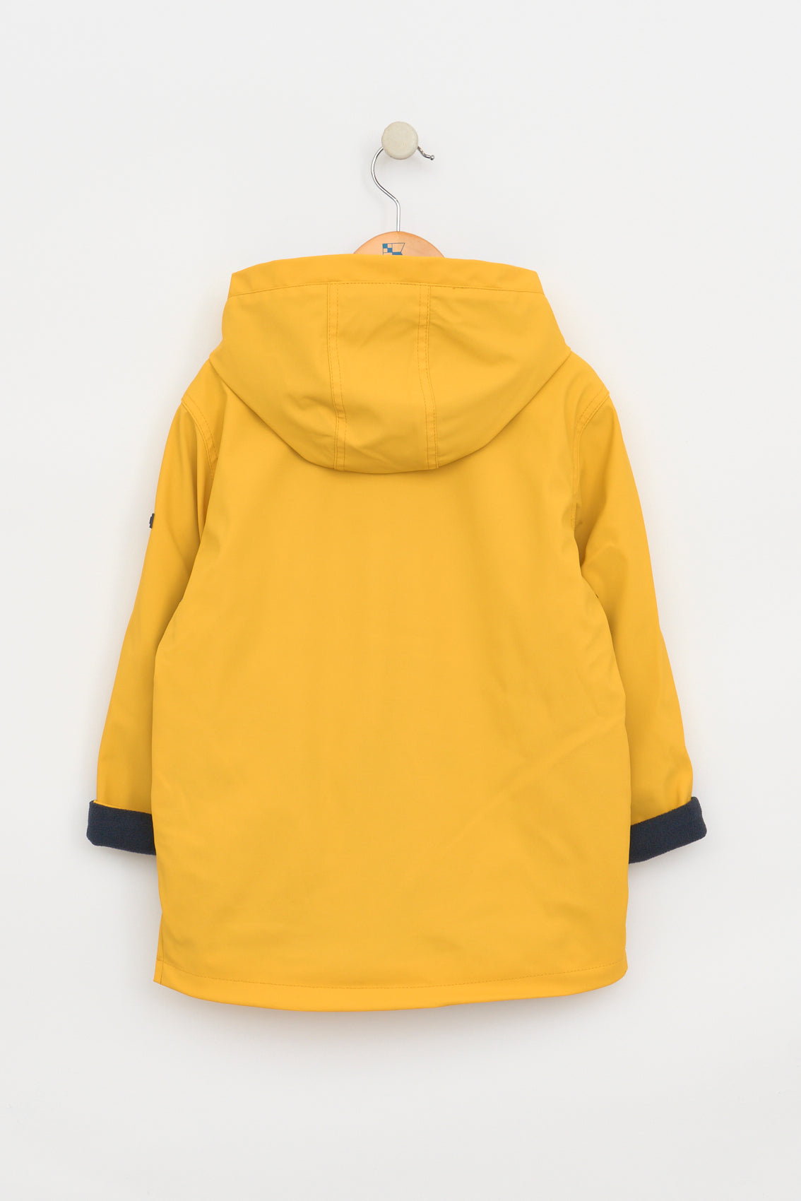 Kids’ polyurethane raincoat with fleece lining 
