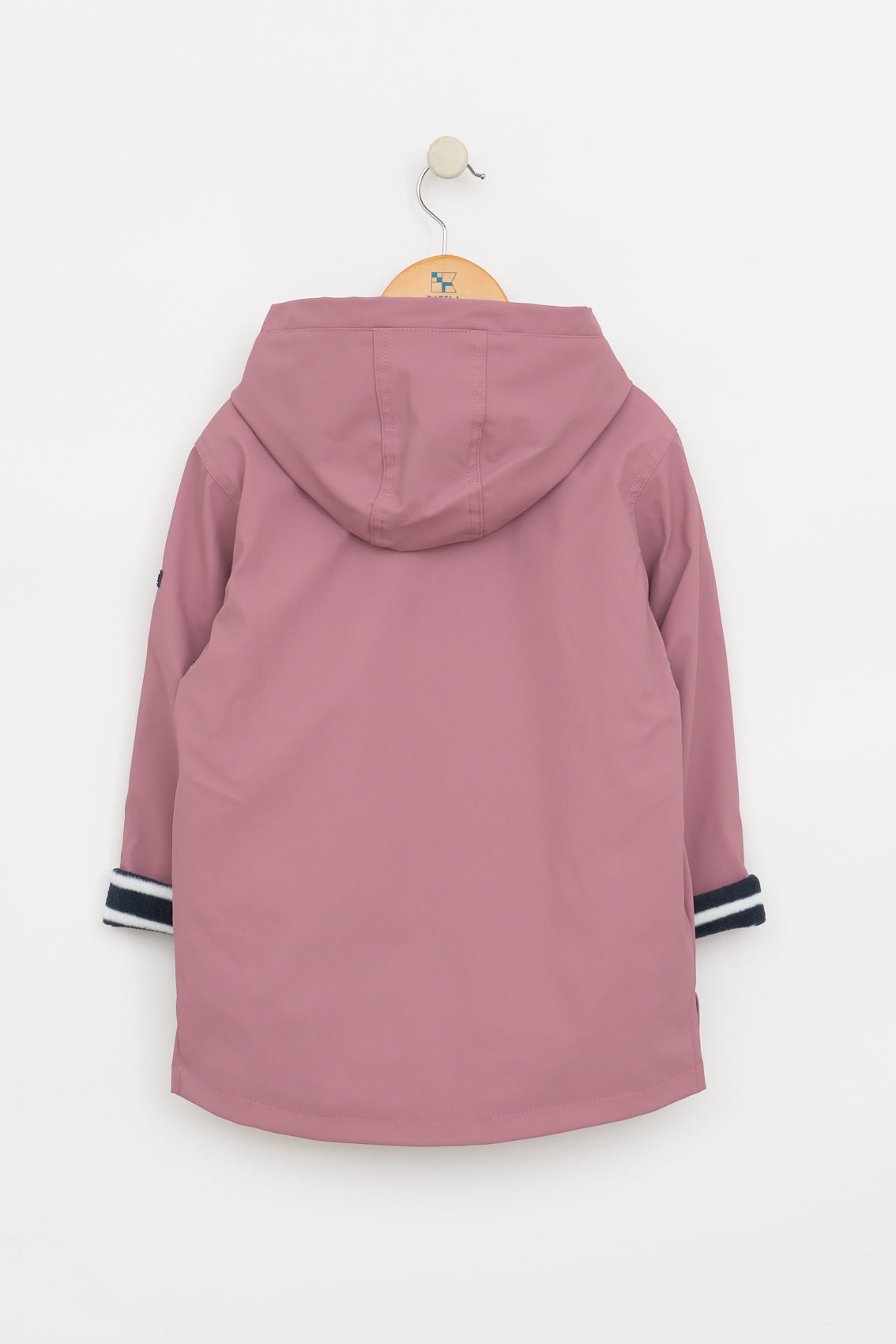 Kids’ polyurethane raincoat with fleece lining 