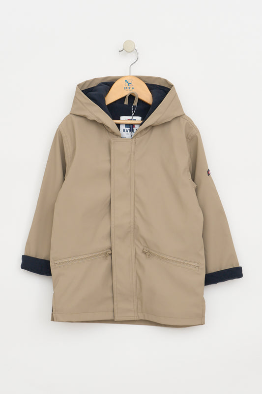 Chubasquero infantil con forro polar