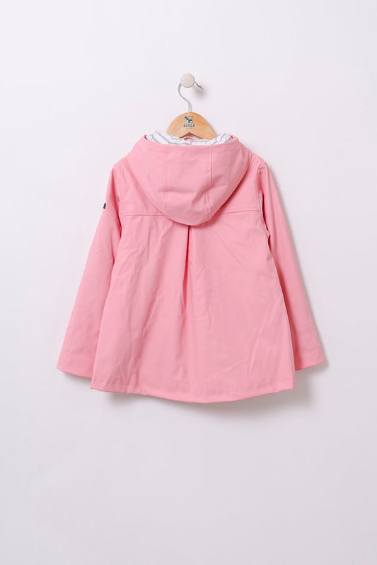 Imperméable marinière pour fille avec boutons poisson - C3121 OUTLET