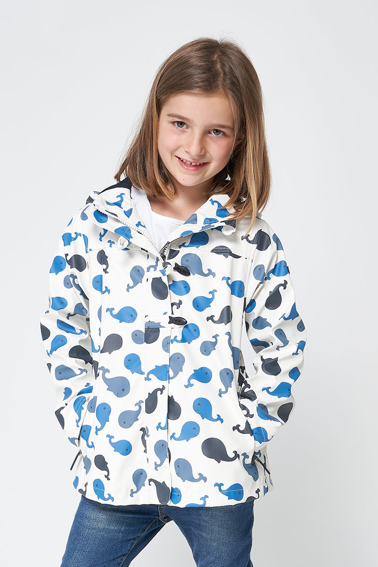Girl's sailor raincoat with fish buttons - C3121 OUTLET