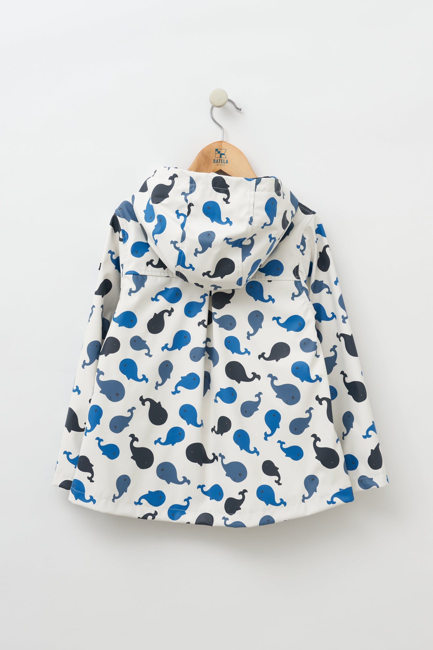 Imperméable marinière pour fille avec boutons poisson - C3121 OUTLET