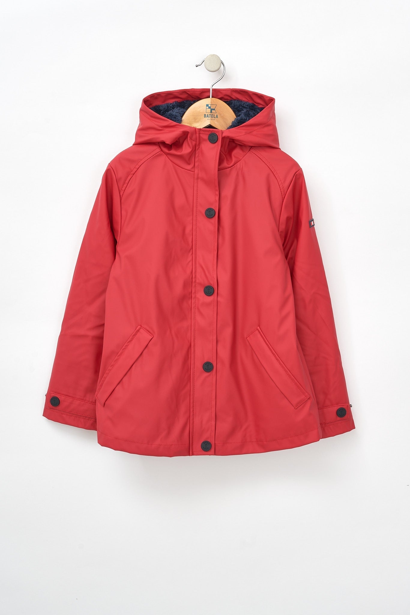 Raincoat with fleece lining