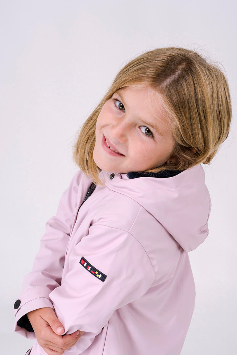 Raincoat with fleece lining