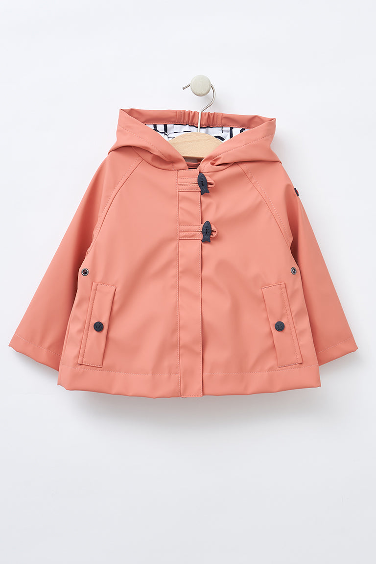 Cirè marinière pour bébé avec boutons en forme de poisson et doublure en coton rayé - C3128 Outlet