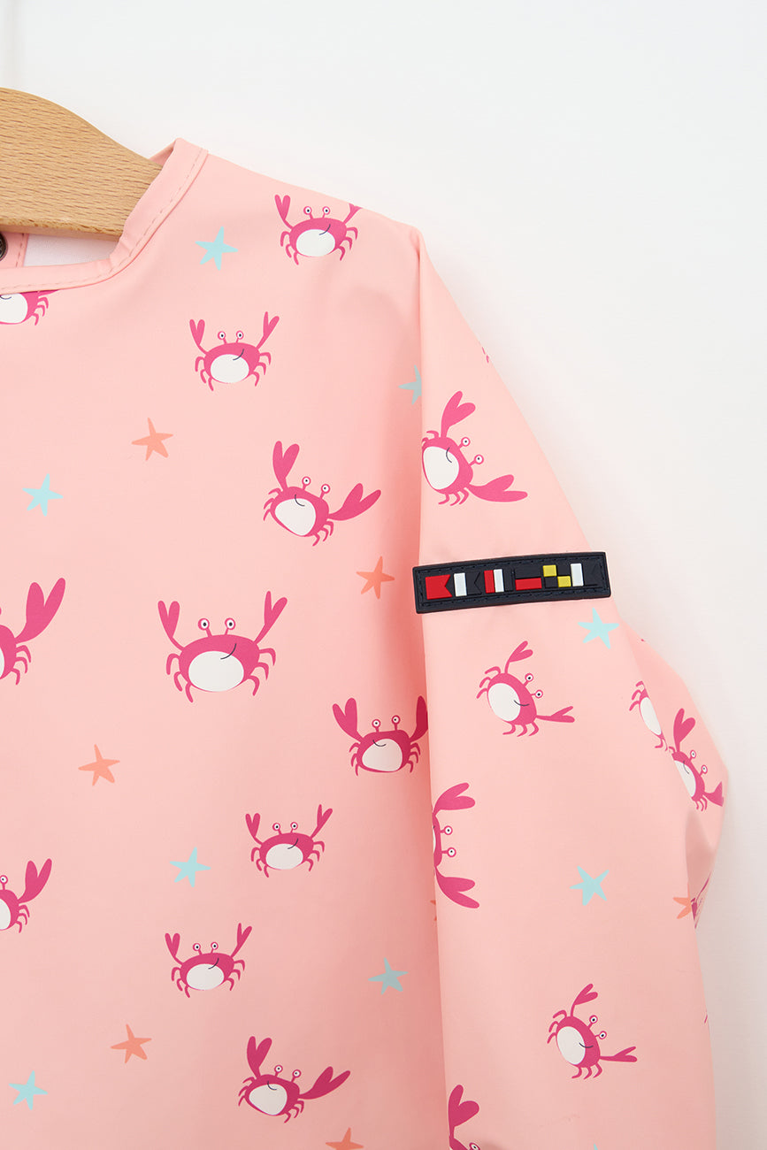Baby bib with sleeves