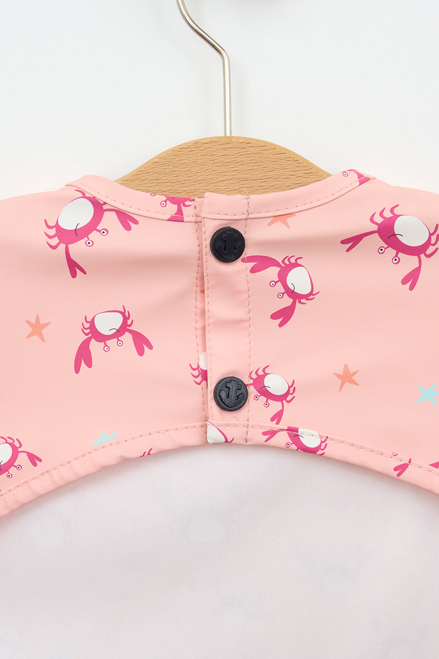 Baby bib with sleeves