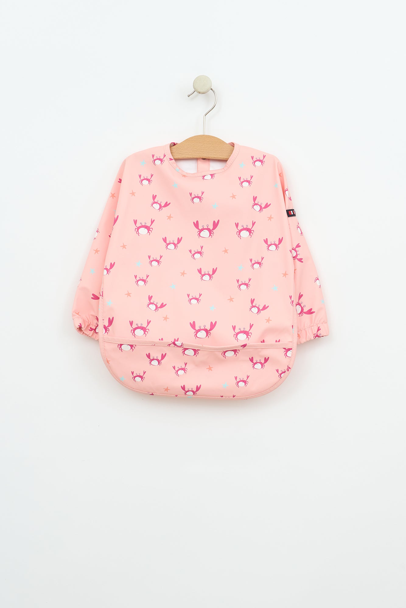 Baby bib with sleeves