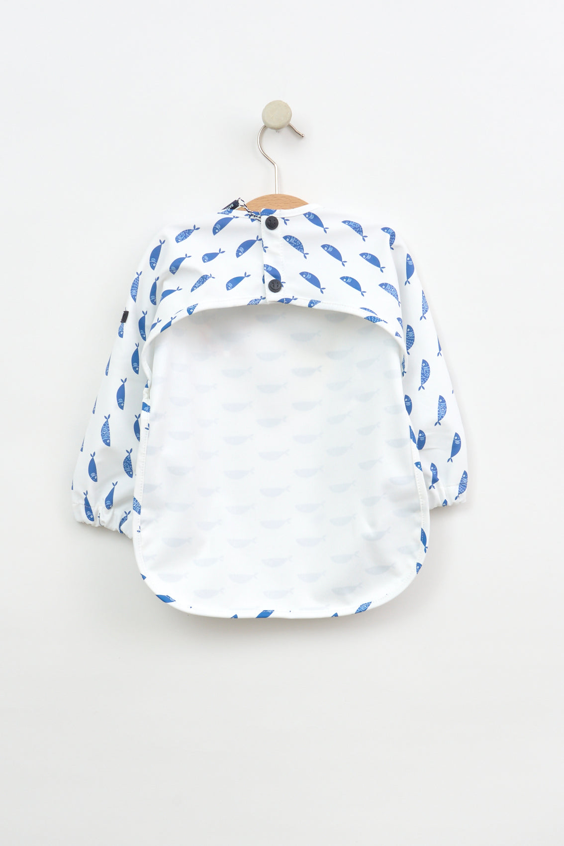 Baby bib with sleeves