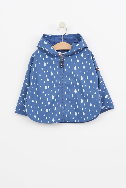 Baby raincoat, cape style, printed, cotton lining