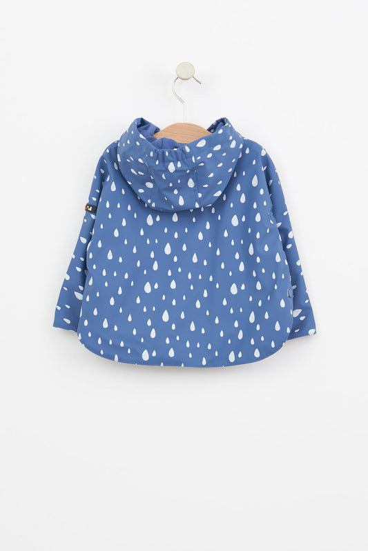 Baby raincoat, cape style, printed, cotton lining