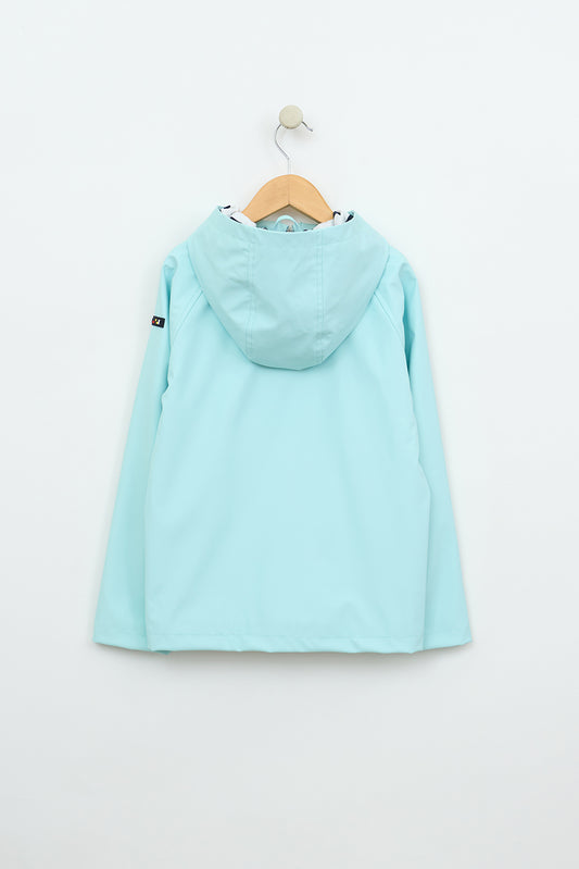 Chubasquero marinero impermeable con forro a rayas