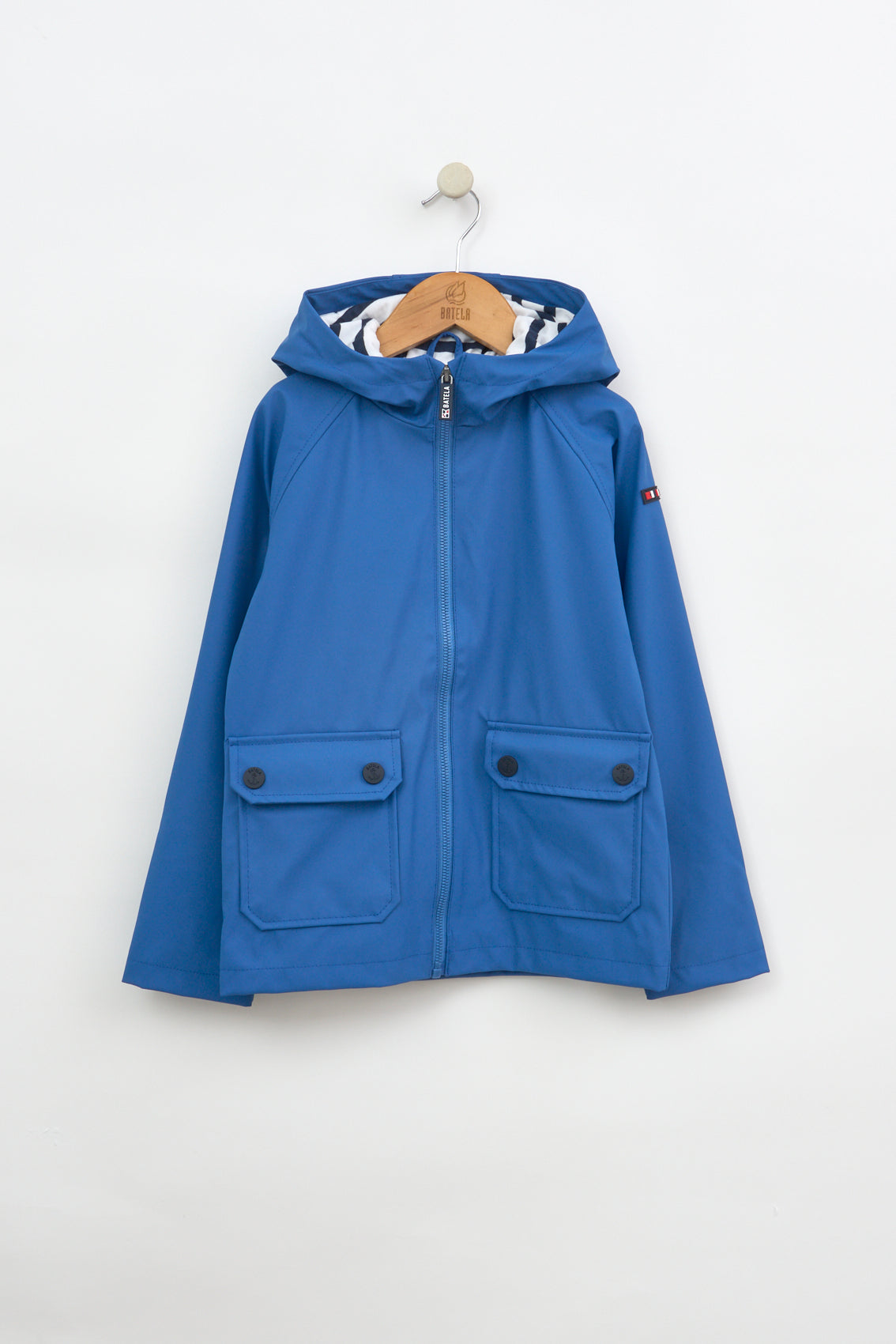 Ciré style marin pour fille/garçon, doublure à rayures en coton