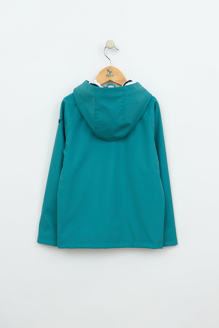 Haurrentzako marinel estiloko zira; barruko forrua kotoizkoa eta marraduna da