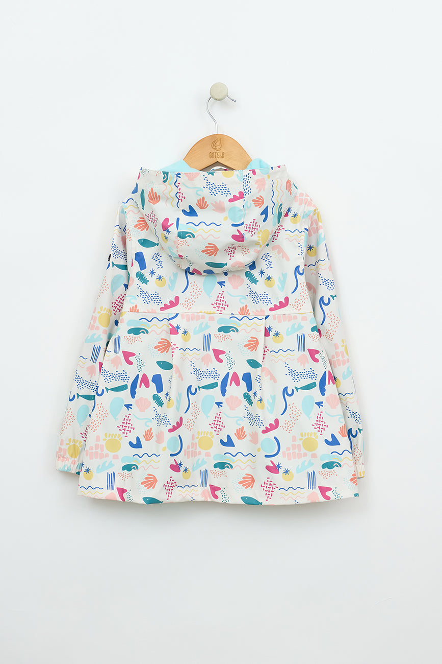 Printed raincoat