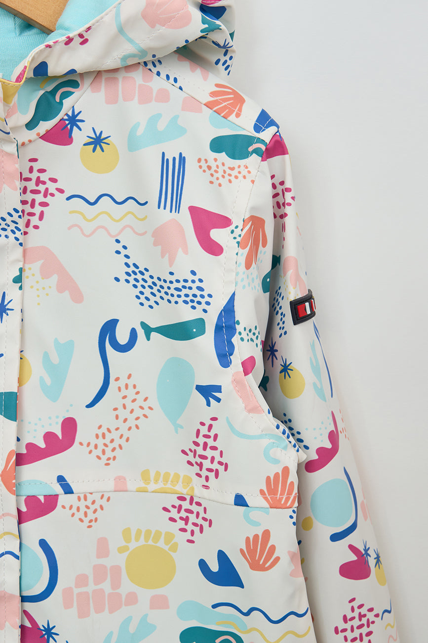 Printed raincoat