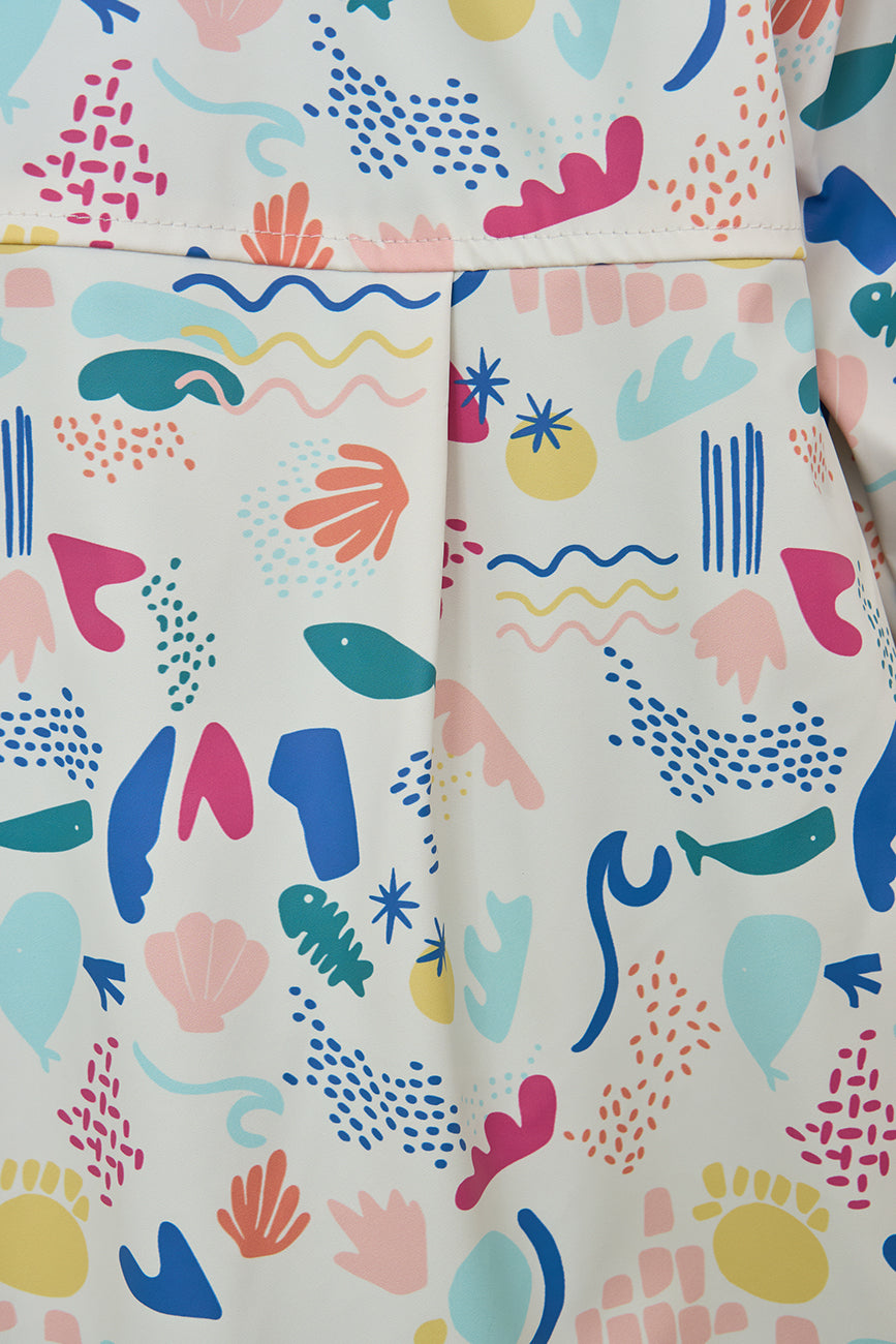 Printed raincoat