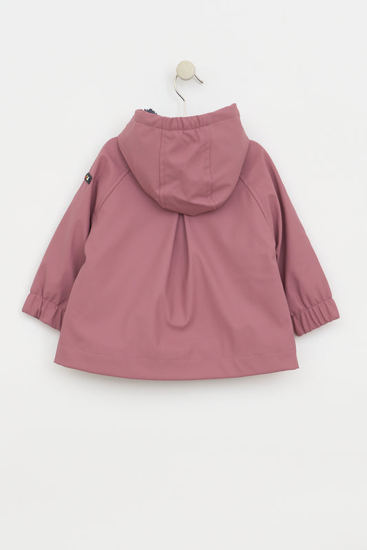 Baby raincoat with anchor buttons