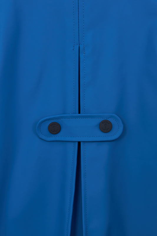 Chubasquero botones ancla forro de algodón a rayas