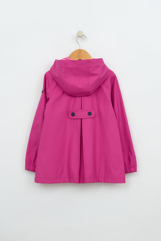 Chubasquero botones ancla forro de algodón a rayas