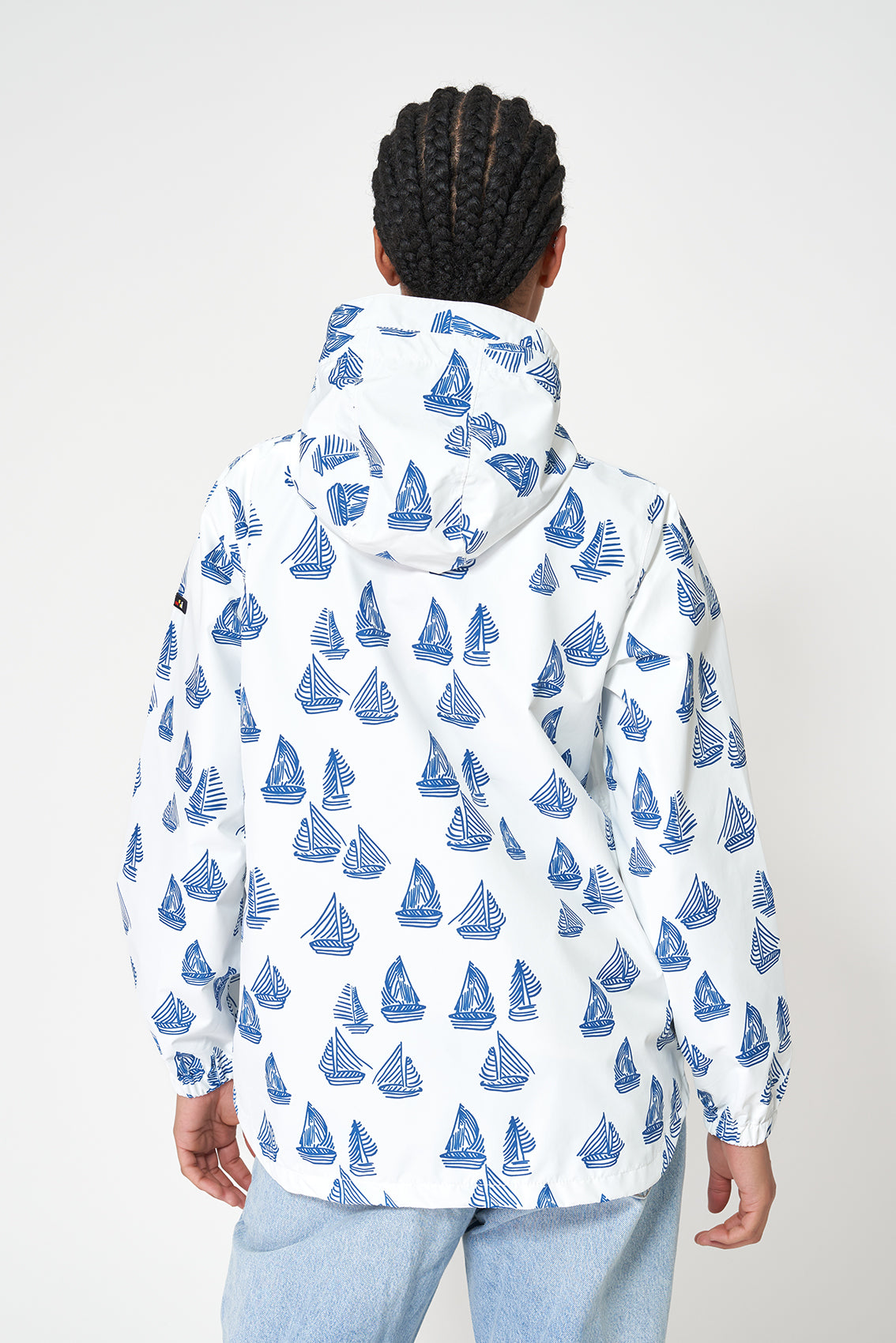 Lightweight printed 100% waterproof jacket