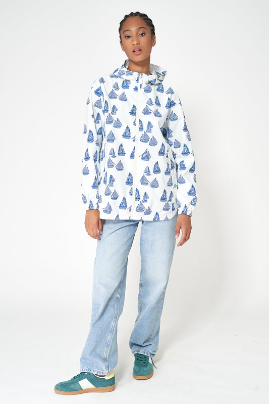 Chaqueta ligera estampada 100% impermeable