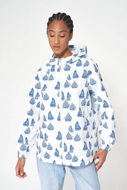 Chaqueta ligera estampada 100% impermeable